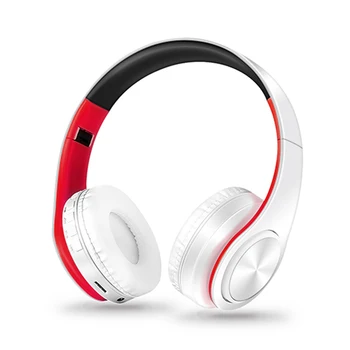 Auscultadores sem fios Através de Ouvido Bluetooth 5.0 Fone de ouvido Para Pc Fone de ouvido Estéreo de Fone de ouvido Com Microfone Apoio TF Cartão de FM Rádio