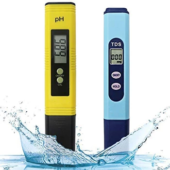 A Qualidade da água de Teste de Medidor Medidor de Ph Medidor Tds 2 em 1 Kit com 0-14.00 Ph e 0-9990 Ppm Gama de Medida para a Hidroponia Aquários