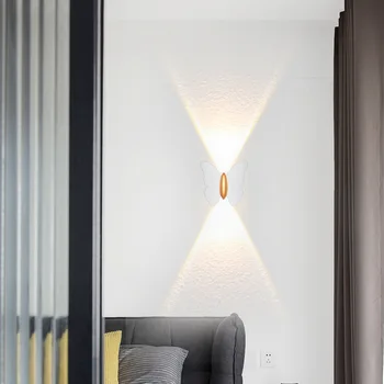 SOFEINA Simplicidade Borboleta ao Lado de Luzes Modernas Parede de Lâmpadas de LED à prova d'água IP65 Para Varanda Sala de estar, Escadas