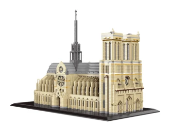 7380pcs+ Diamond Mini catedral de Notre-Dame, em Paris, o Modelo de Blocos de Construção da Igreja de Arquitetura mundialmente Famoso Palácio de tijolos de Brinquedos Para Crianças