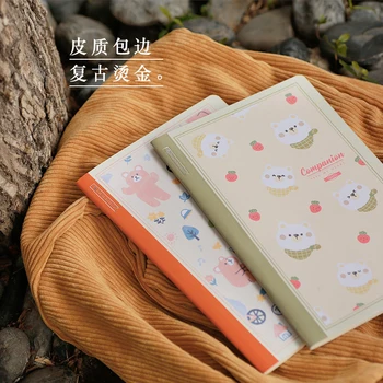 A5 Animal Notebook Kawaii Vintage Agenda Planejador Cinge Os Viajantes Cadernos De Laticínios Livro Da Mão Diário De Scrapbooking De Materiais Escolares
