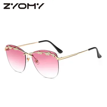 Q Quadrado sem moldura personalidade senhoras óculos de sol da moda gradiente de óculos de sol uv400 óculos de gafas de sol mujer