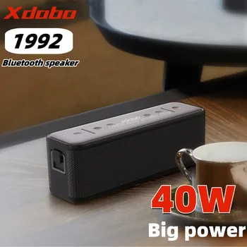40W de Alta Potência da caixa de som Bluetooth alto-Falante ao ar livre Impermeável sem Fio Coluna Portátil de Áudio para pc Music Center Subwoofer