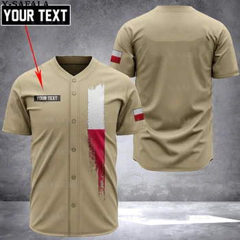 POLÓNIA Soldado do EXÉRCITO-VETERANO País Impressos em 3D Baseball camisa Camisa dos Homens Tops Tee de grandes dimensões Streetwear-1