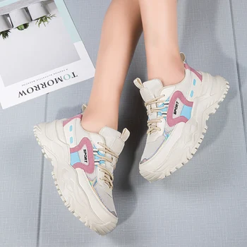 Damyuan Plus Size Respirável Mulheres Sapatos Leves, Tênis de Moda Feminina de Sapatos de Não-deslizamento Confortável Tênis Clássicos