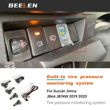 Built-in Auto sem Fio TPMS Monitoramento de Pressão dos Pneus Sistema Para Suzuki Jimny JB64 JB74W 2019 2023 Acessórios com Display LCD