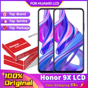 Original Para o Huawei Honor 9X premium global edition STK-LX1 STK-L22 Tela LCD Touch screen Digitalizador Assembly Com Moldura