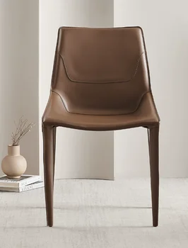 Italiano Sela cadeira moderna de luxo cadeira de jantar de família simples poltrona café da cadeira do designer de fezes