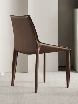 Italiano Sela cadeira moderna de luxo cadeira de jantar de família simples poltrona café da cadeira do designer de fezes