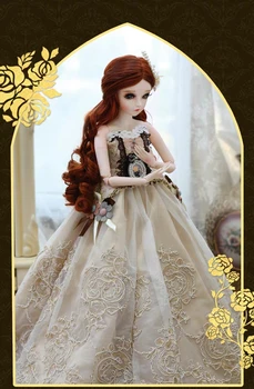 1/3 BJD Boneca 60cm feminino, Plástico comum móveis de boneca inclui a boneca com roupas e sapatos 20326