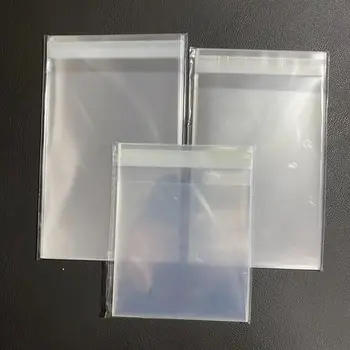 100pcs Transparente Envelope OPP Auto-adesiva Saco Praça Cartão Postal Coleção de Selagem do Saco Plástico Filme