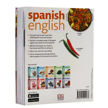 DK espanhol-inglês Bilingue Dicionário Visual Bilíngue Contrastiva Gráfica Dicionário Livro