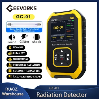 A Radiação Nuclear Detector de Radiação Eletromagnética Dispositivo de Detecção X γ β Raios Monitoramento em Tempo Real do LCD da Máquina