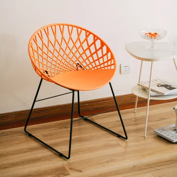 Moderno, Simples Cadeira De Plástico Adultos Personalidade Criativa Nórdicos Cadeiras De Jantar Mobiliário Doméstico De Lazer Lenta Para Trás Da Cadeira Da Varanda