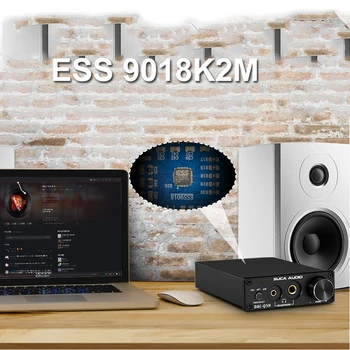 ES9018K2M Óptico USB DAC 192kHz/24Bit Conversor Digital para Analógico NE5532 OPA2134 com Amplificador de fones de ouvido DAC Decodificador de Áudio