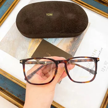 Vintage Tom Para o Homem Óptico de Óculos com Armações de Forde Moda Acetato de Mulheres que lêem Miopia de Óculos de grau TF5699 Com o Caso