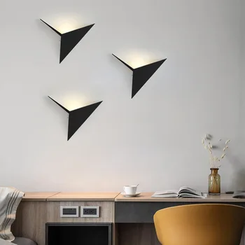 Moderno e Minimalista Triângulo Lâmpadas de Parede LED 3W Impermeável ao ar livre Lâmpadas de Parede Nórdicos Interior de Parede de Luz Para o Corredor Decoração de Sala de estar