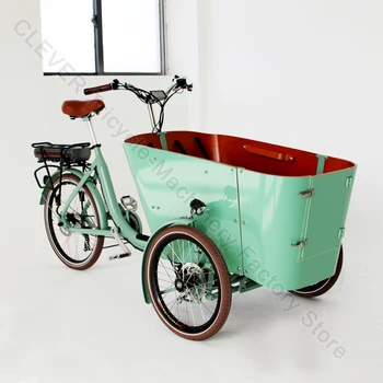 36V 250W Traseira da Unidade de Carga Elétrica do Motor de Bicicleta Com Caixa Verde Elétrico Triciclos de Carga de Bicicleta Veículo Para Venda