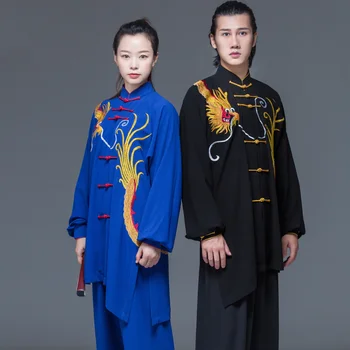 Wushu Roupas Tai Chi Roupas Arte Marcial Uniforme De Kung Fu Dress Mulheres E Homens Unisex Kun Mestre 2023 Novo Estilo