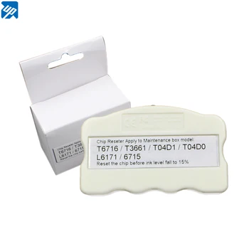 T6715 de Manutenção caixa de Resíduos de Tinta do Tanque Chip Resetter Para Epson WF-3820 WF-3825 WF-4720 4734 WF-4725 WF-4730 WF-4740 WF4835