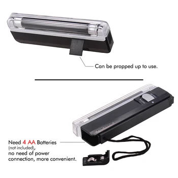 Moeda circulante 2-em-1 Contrafacção de Notas de Bill Verificador de Testador de Dinheiro Detector Portátil Mini com Luz UV Lanterna para USD