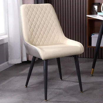 Nordic Belas Cadeiras De Jantar Modernas Almofadas Metal Europeu Cadeiras De Jantar Rústica De Luxo Cadeiras Para Pequenos Espaços De Comedor De Mobiliário De Exterior