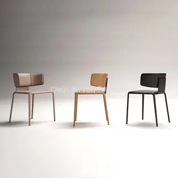 Moderno Nórdicos Cadeiras de Jantar Minimalista Recepção de Luxo Relaxante Jantar Cadeiras Design de cadeiras para pequenos espaços Comedor Itens Domésticos WZ50DC