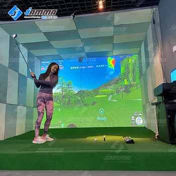 Best-Seller De Golfe Indoor Ar Tela De Projeção Sistema De Simulador De Jogo De Esportes