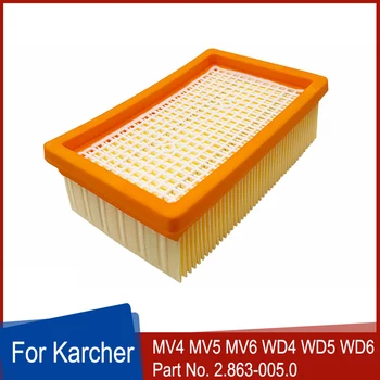 Filtros de ar Para Karcher MV4 MV5 MV6 WD4 WD5 WD6 Aspirador de Peças de Substituição HEPA Molhado Seco Filtro 2.863-005.0