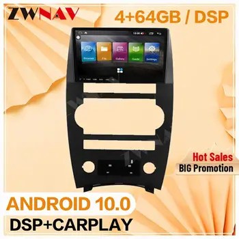 Carplay 2 Din Para Jeep Commander 2007 2008 2009-2019 Android, Tela Multimídia de Áudio do carro, Rádio, GPS Navi Unidade de Cabeça de Auto Estéreo
