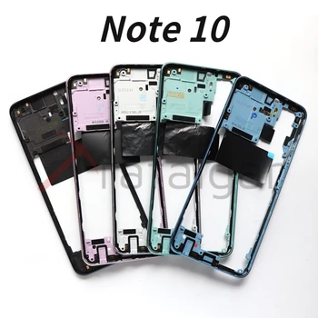  NOVO Quadro do Meio Para Xiaomi Redmi Note10 Nota 10 Pro Meio Frontal Moldura Carcaça Aro Chassi Shell de Peças de Reposição