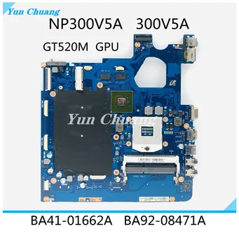 BA41-01662A Para Samsung NP300V5A 300V5A Laptop placa-Mãe HM65 memória DDR3 GT520M 1G GPU BA92-08471A BA92-08471A BA92-09726B