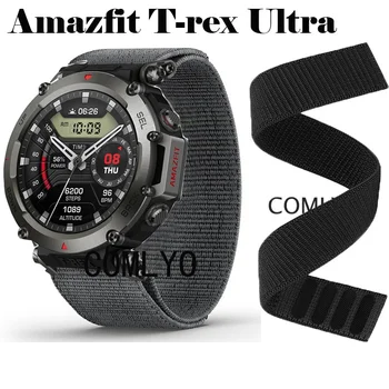 NOVA Pulseira para AMAZFIT T-rex Ultra Cinta de Nylon Faixa de Relógio de Hook&Olhar Macio correia