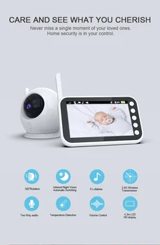 Babá eletrônica câmera sem fio baby monitor velho de segurança, intercomunicador de Voz uma canção de ninar Bebê Monitor de Câmera com Intercomunicador de Voz