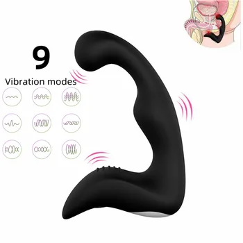 Controle remoto Poderoso Brinquedos Sexuais Para os Homens Anal Butt Plugs Vibrador 9 Modos de Próstata, Massager do Ânus G-spot Estimulação Feminina Vibrador