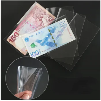 100 Notas de Proteção de Bolsas e o armazenamento de Caixa de Notas Saco de Protecção das Notas de uma Caixa de Protecção de Moeda Comemorativa de Bolsa de Coleta