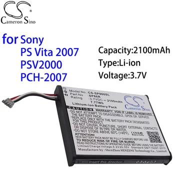 Cameron Sino para Sony PS Vita 2007 para PSV2000 para PCH-2007 íon de lítio de 3,7 V 2100mAh