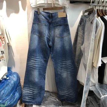 Boa Qualidade, Bom Lavado Tecido Pesado, Moda Jeans Homens Best-Seller Bordado Tie Dye Mulheres Jean Calças De Mens Vestuário