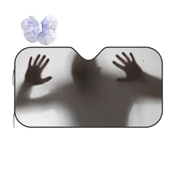 Horror Espírito Criativo Sombras pára-Brisas 70x130cm Halloween Folha de Alumínio Janela do Carro pára-Brisas Cobertura UV Protector