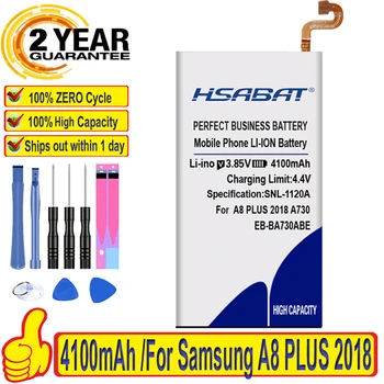 100% Original HSABAT 4100mAh EB-BA730ABE da Bateria Para Samsung Galaxy A8 ALÉM de 2018 A730 A730F
