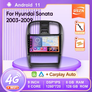 Android 11 de Rádio de Carro Para Hyundai Sonata 2003-2009 Multimídia Vídeo Player Navigaion GPS 2 din 4G de DVD unidade de Cabeça de wi-FI Carplay Auto