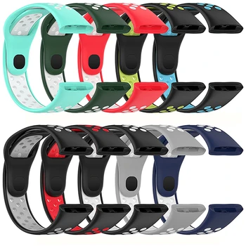 Cor dupla Cinta de Silicone Smart Watch Acessórios Respirável Banda de Substituição Bracelete de Esportes para Redmi Relógio de Pulseira 3
