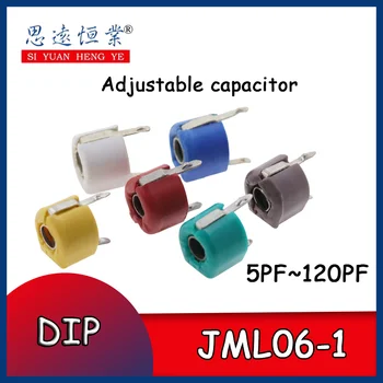 10PCS Ajustável capacitor JML06-1-5/10/20/30/40/60PF 6mm JML06-1 5PF~120PF MERGULHO aparador hjxrhgal de capacidade variável