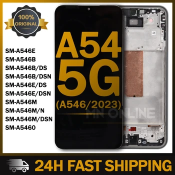 Original Super AMOLED Para Samsung Galaxy A54 5G A546B Tela LCD Touch screen Digitalizador Assembly Para Samsung A546E A546U LCD