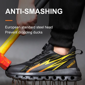 Nova moda de sapatos anti impacto anti-punctura, resistentes ao desgaste, sola de EVA segurança no trabalho segurança no trabalho sapatos