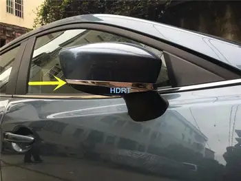 Espelho Retrovisor Tampa Guarnição Adesivo Moldura Para Mazda 2 Demio 2015 + Estilo Carro Acessórios Lado Do Espelho De Vista Traseira De Moldagem Tira