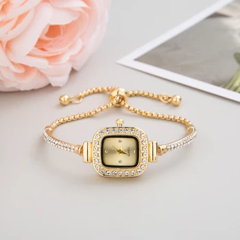 2023 Bonito Pulseira Relógios para Mulheres de Diamante Relógio de Cristal de Moda de Quartzo do Aço Inoxidável Relógios de pulso da Mulher de Graça Transporte