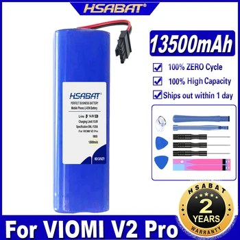 HSABAT V2 Pro 13500mAh Vácuo Bateria para VIOMI V2 Pro,VRVCLMB21B para Xiaomi STYJ02YM Baterias