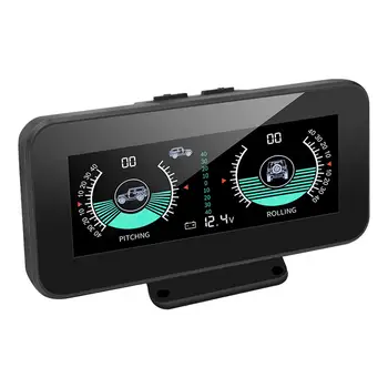 Automotivo Medidor de Inclinação do Veículo Atitude Medidor de HUD Inclinômetro Digital para Veículos Campista caminhões da estrada Acessórios do Veículo