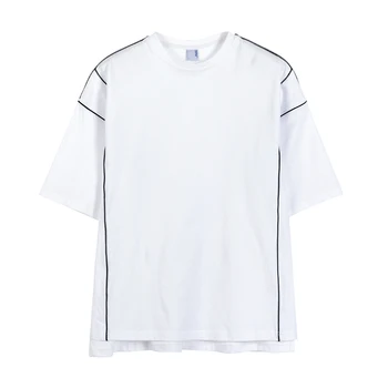 2023 Homens de Moda de Verão de Manga Curta tamanho grande Tops Masculino O decote Casual T-shirts Homens Novas Roupas de Manga Curta T-Shirt H16
